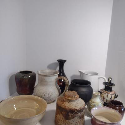 Pottery Collection- Vases, Bowls, Pitchers, etc.