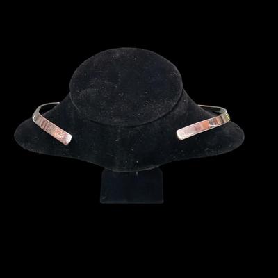 Sale Photo Thumbnail #60: Silvertone Collar Choker Necklaces Set of 2