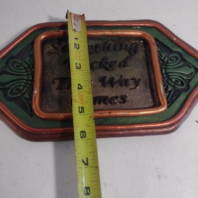 Sand Mortar Cast Wall Decor 'Something Wicked This Way Comes'