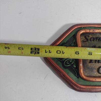 Sand Mortar Cast Wall Decor 'Something Wicked This Way Comes'