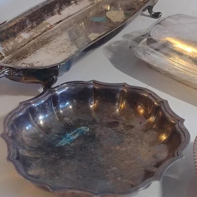 Metal Serve Ware and Home Decor Assortment