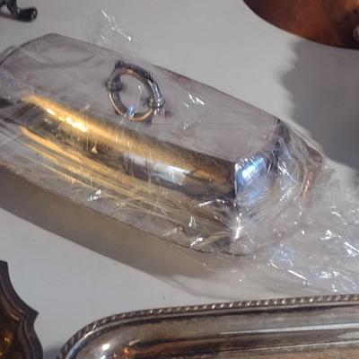 Metal Serve Ware and Home Decor Assortment