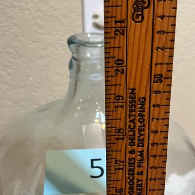 Lot 5 Antique glass water bottle