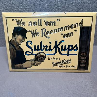 Lot 26 Vintage enamel sign