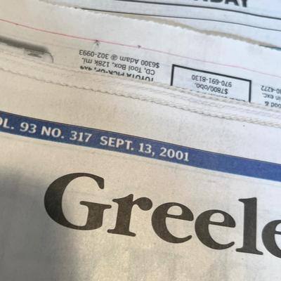 Lot 38 Vintage newspapers