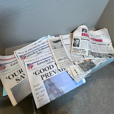 Lot 38 Vintage newspapers