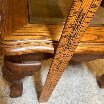 Lot 40 3 glass coffee table