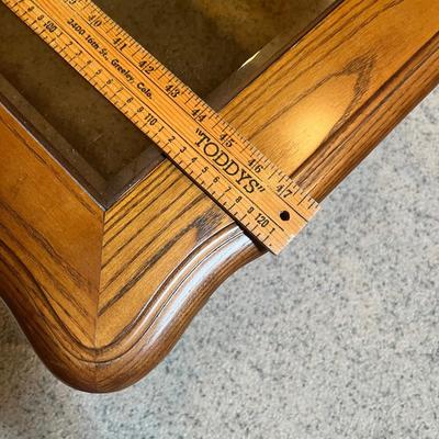 Lot 40 3 glass coffee table