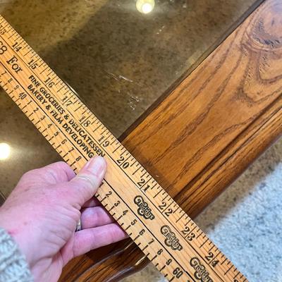 Lot 40 3 glass coffee table