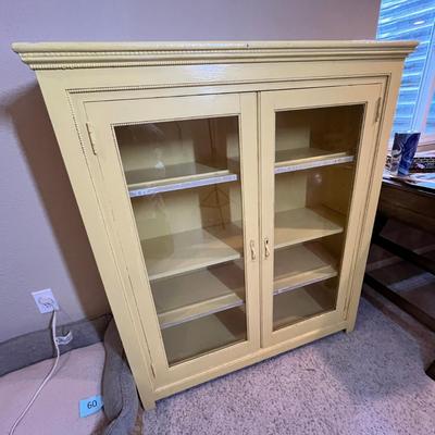 Lot 62 Antique Glass front book case