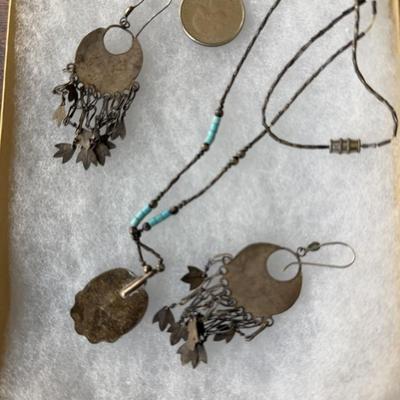 Sale Photo Thumbnail #236: Probably Tibetan silver, Nepali design.  Also called Bohemian style.