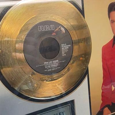 Elvis Presley “Viva Las Vegas” 24kt Gold-Plated Limited Edition Framed Record Display – Numbered 44/2500