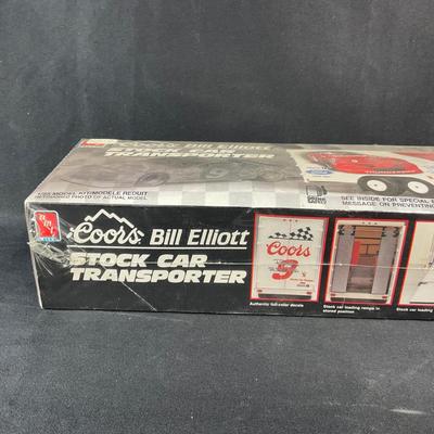 -100- 1:25 SCALE | Coors Bill Elliott Stock Car Transporter | Sealed