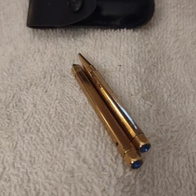 Beautiful Miniature Jeweled Pen & Pencil Set