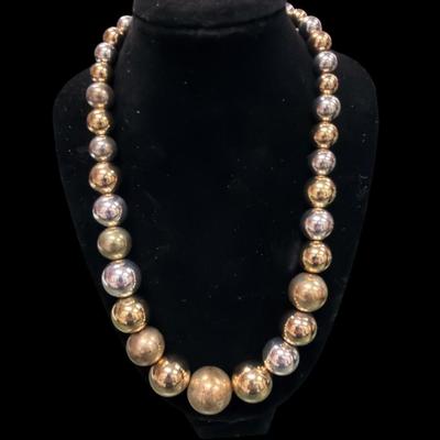 Sale Photo Thumbnail #198: Vintage Gold Toned Costume Jewelry Necklaces  Set of Three