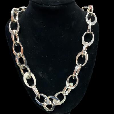 Sale Photo Thumbnail #203: Set Of Three Silver Toned Ladies Necklaces