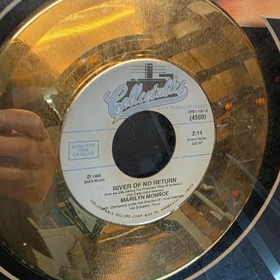 Marilyn Monroe “River of No Return” 24kt Gold-Plated Record Framed Special Edition Collectible Display