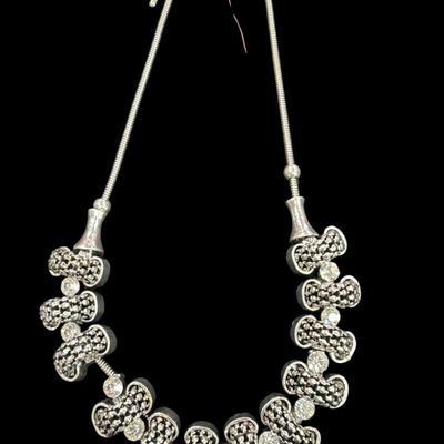 Sale Photo Thumbnail #216: JacarII Silver Toned Necklace and Earrings