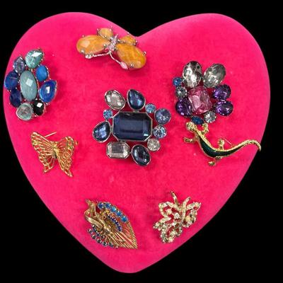 Sale Photo Thumbnail #221: Bless My Pink Heart at all the Brooches