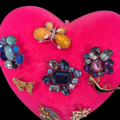 Sale Photo Thumbnail #219: Bless My Pink Heart at all the Brooches