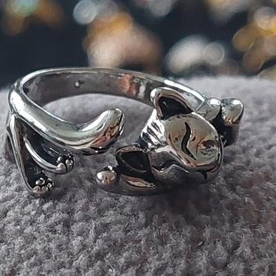 Cat fashion Ring Size 8