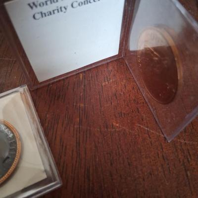 Vintage Princess Diana Commemorative Coins, Set of 2