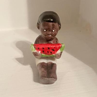 little boy with watermelon