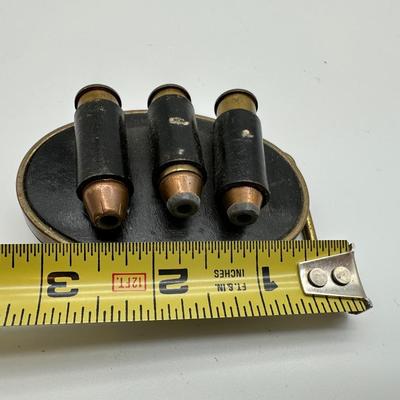 Vintage Solid Brass Belt Buckle For .45 ACP BTS USA