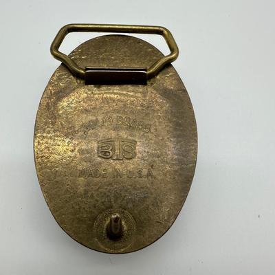 Vintage Solid Brass Belt Buckle For .45 ACP BTS USA