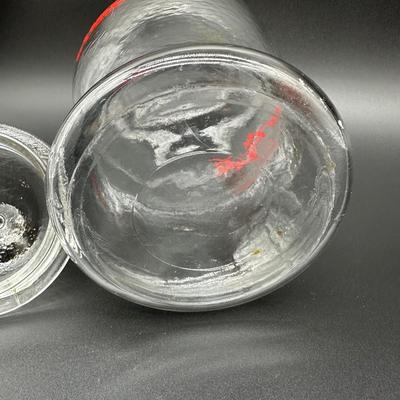 Vintage Coca-Cola Textured Glass Cookie Jar w/ Lid – Coke Advertising