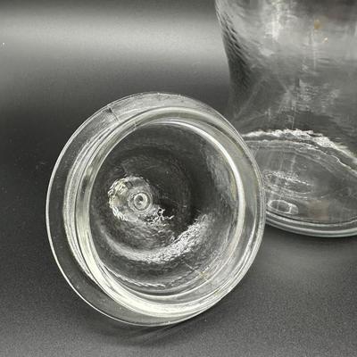 Vintage Coca-Cola Textured Glass Cookie Jar w/ Lid – Coke Advertising