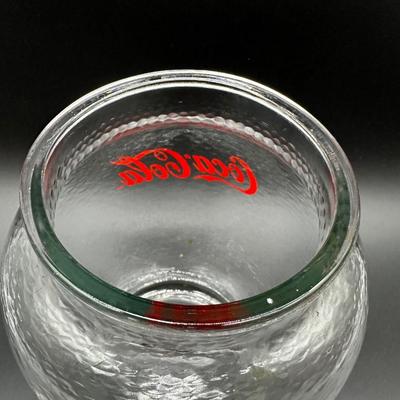 Vintage Coca-Cola Textured Glass Cookie Jar w/ Lid – Coke Advertising