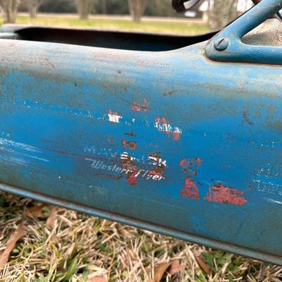 Vintage Steel Pedal Car Convertible – Original Blue Paint (Maverick Western Flyer)