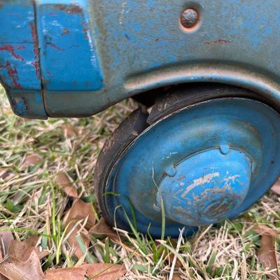 Vintage Steel Pedal Car Convertible – Original Blue Paint (Maverick Western Flyer)