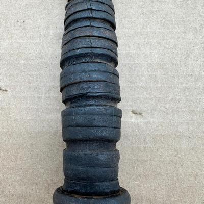 WWII Era U.S. Navy Camillus Fixed Blade Knife – Stacked Leather Handle