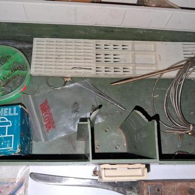 TACKLE BOX FILLED WITH VARIETY OF TACKLE