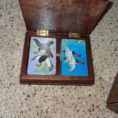 VTG CABI/ MAN CAVE/GUY FRIENDLY DRCOR AND DUCK PLAYING CARDS