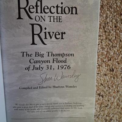 SIGNED "REFLECTIONS ON THE RIVER" THE BIG THOMPSON FLOOD AND 2 OTHER BOOKS ABOUT COLORADO