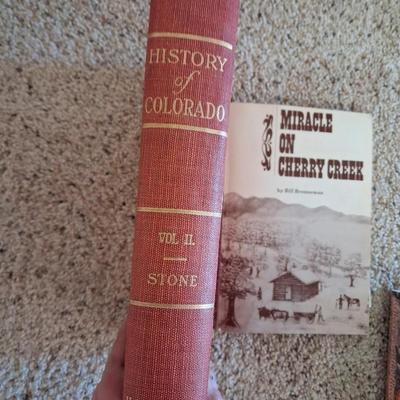 SIGNED "REFLECTIONS ON THE RIVER" THE BIG THOMPSON FLOOD AND 2 OTHER BOOKS ABOUT COLORADO