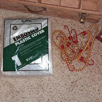 METAL TOOL BOX, SECTIONED WOODEN BOX AND MORE