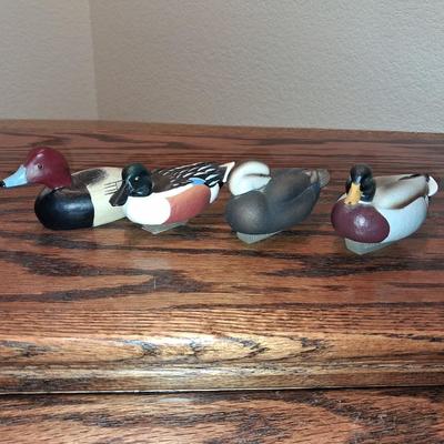 4 SMALLER SIGNED DUCKS