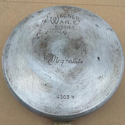 Vintage Wagner Ware Sidney-O Magnalite Aluminum Skillet Pan No. 4508M