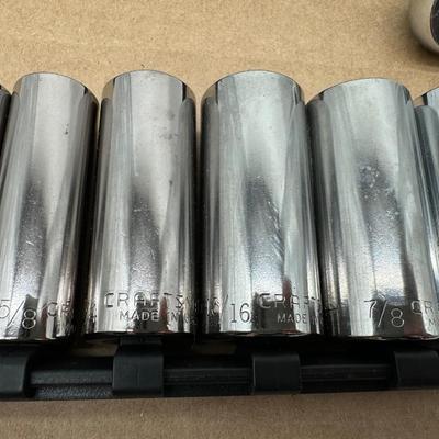 3/8 Craftsman & Klein Mixed Socket Set w/ Ratchet and Extension – SAE & Metric