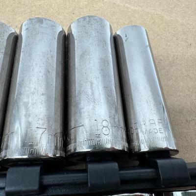 3/8 Craftsman & Klein Mixed Socket Set w/ Ratchet and Extension – SAE & Metric