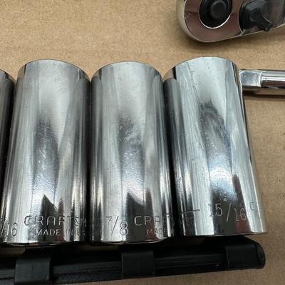 3/8 Craftsman & Klein Mixed Socket Set w/ Ratchet and Extension – SAE & Metric