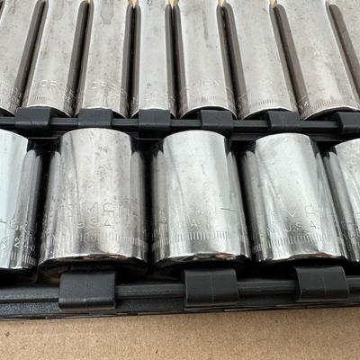 3/8 Craftsman & Klein Mixed Socket Set w/ Ratchet and Extension – SAE & Metric