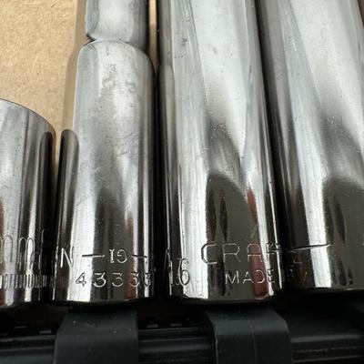3/8 Craftsman & Klein Mixed Socket Set w/ Ratchet and Extension – SAE & Metric