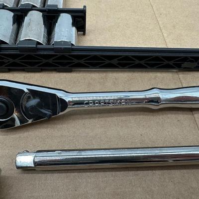 3/8 Craftsman & Klein Mixed Socket Set w/ Ratchet and Extension – SAE & Metric