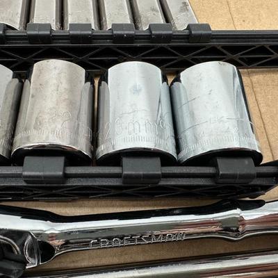 3/8 Craftsman & Klein Mixed Socket Set w/ Ratchet and Extension – SAE & Metric