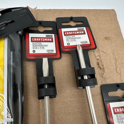 Craftsman Mixed Tool Lot – Staple Gun, Bolt-Out Set, Locking Pliers, Wrenches, Screwdrivers